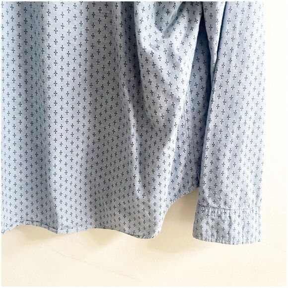 J. Crew Men’s Slim Chambray Long Sleeve Button Down Size XL Dot Print Preppy - Picture 7 of 11